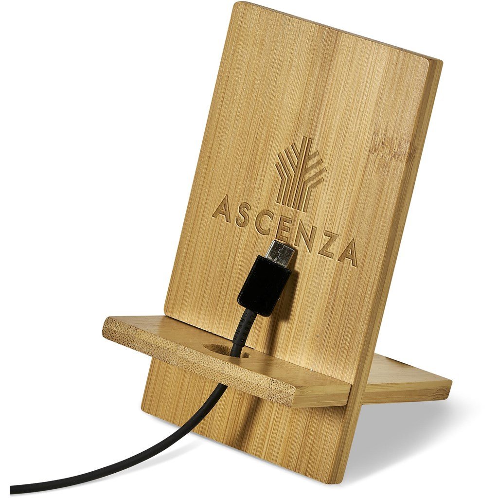 Support de téléphone en bambou Okiyo Ekslens