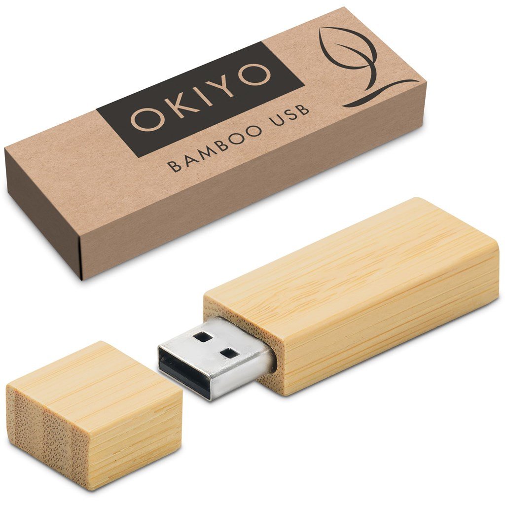 Unidade flash de bambu Okiyo Komorebi - 16 GB