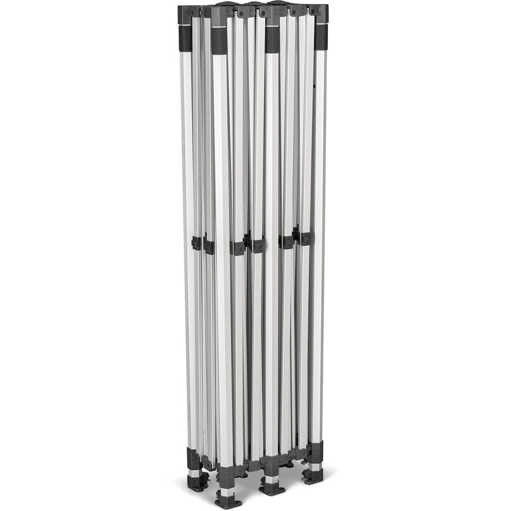 Gazebo en acier revêtu par sublimation 6 m x 3 m - 2 parois courtes pleines