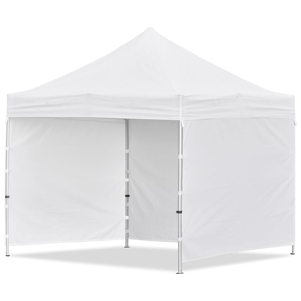 Gazebo en acier revêtu par sublimation 3 m x 3 m - 3 parois pleines