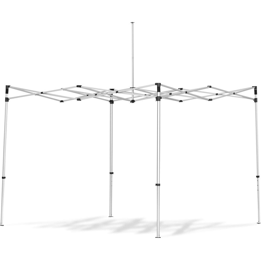 Gazebo en acier revêtu sublimé 3 m x 3 m - 3 demi-parois