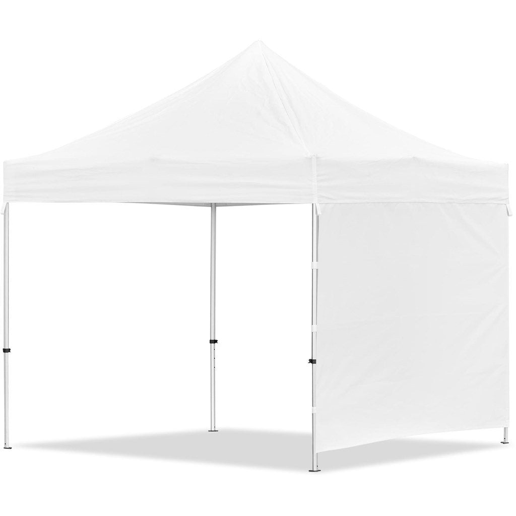 Gazebo en acier revêtu par sublimation 3 m x 3 m - 1 paroi pleine