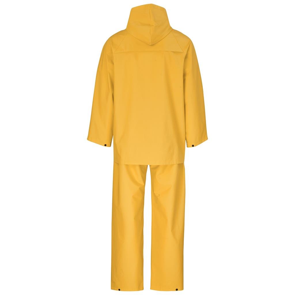 Macacão de chuva emborrachado em poliéster/PVC Light Hurricane - Amarelo