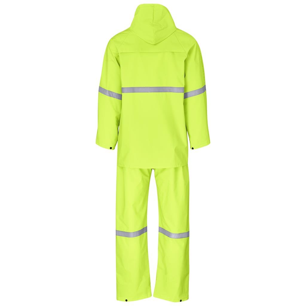 Macacão de chuva emborrachado refletor de alta visibilidade Tornado para serviços ligeiros - Amarelo